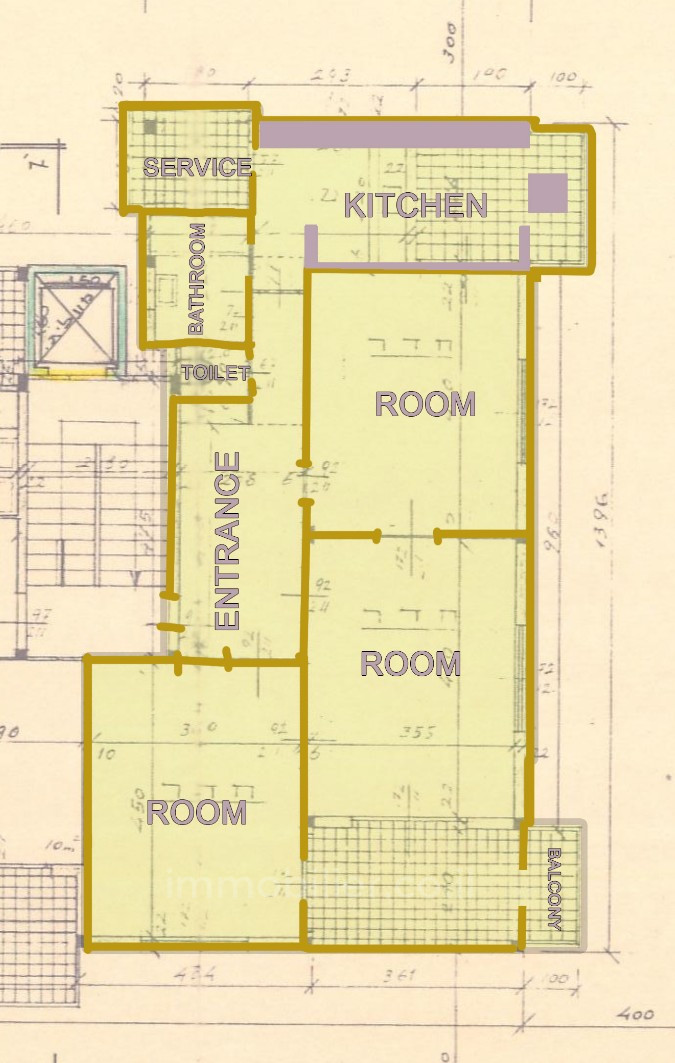 Apartment 3.5 rooms Tel Aviv quarter of the sea 232-IBL-4000