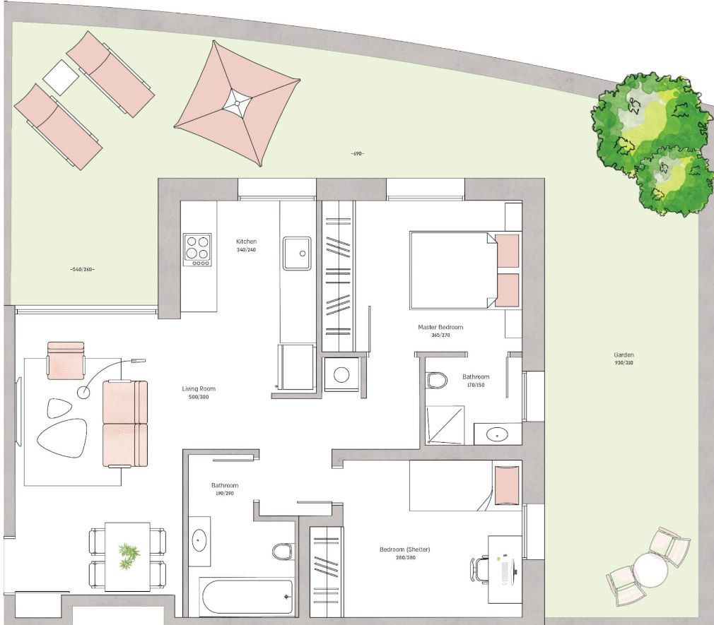 Ground floor 3 rooms Jerusalem Katamonim 427-IBL-663