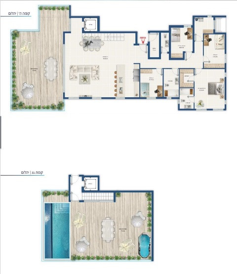 Apartment 5 rooms Ashdod Marina 511-IBL-1683