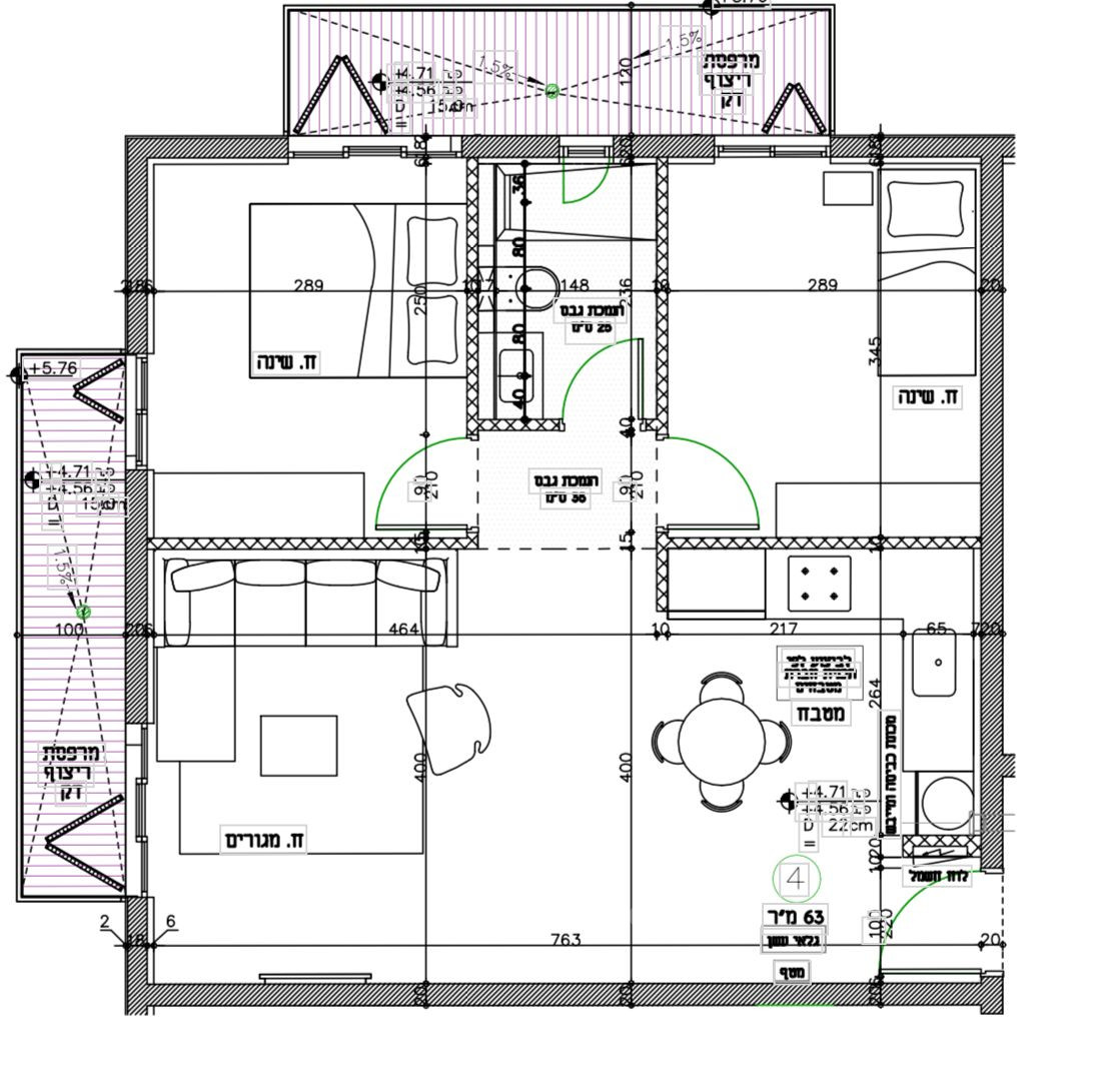 Apartment 3 rooms Tel Aviv Neve Tsedek 627-IBL-31
