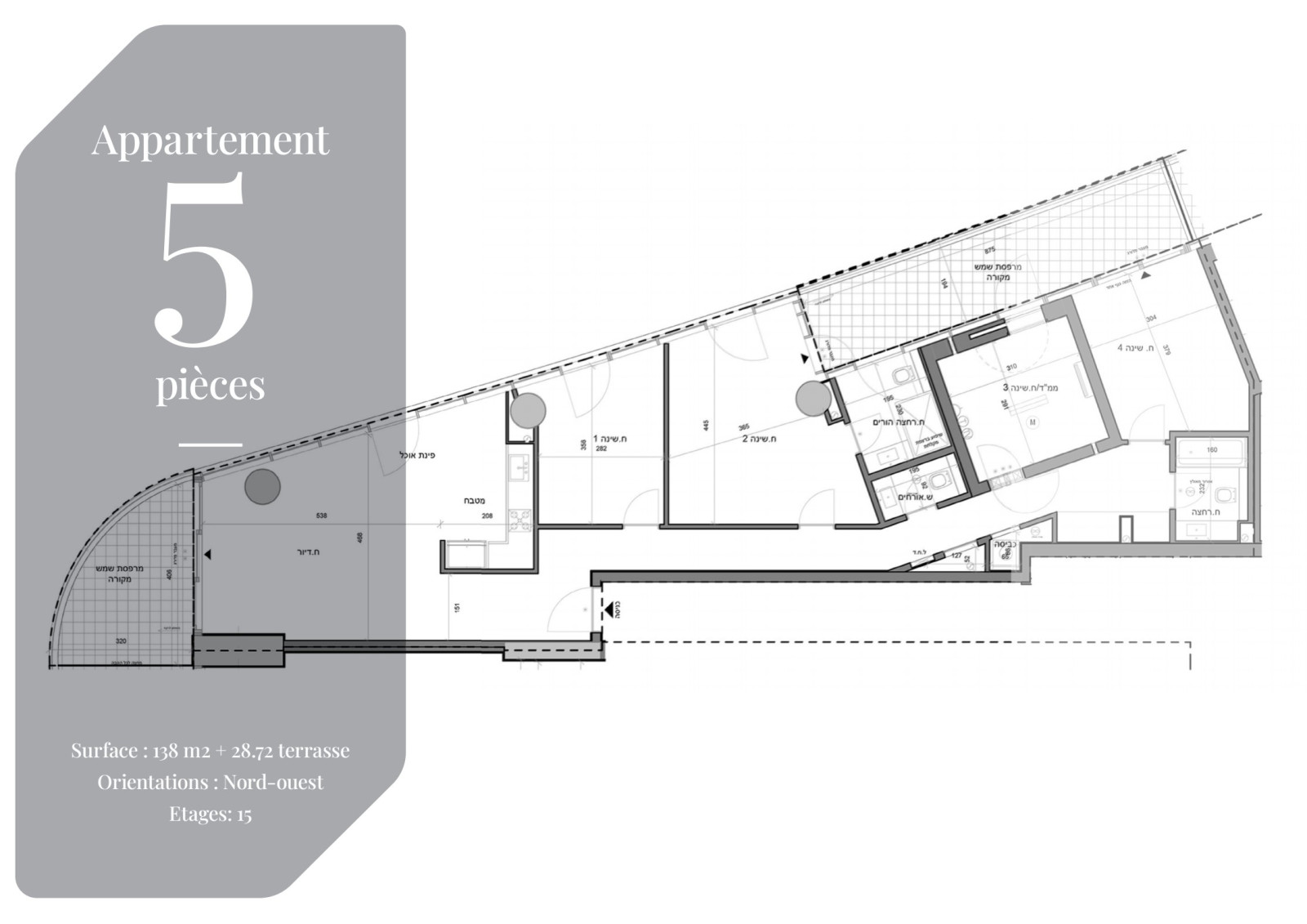 Apartment 4.5 rooms Bat yam Bat yam 828-IBL-117