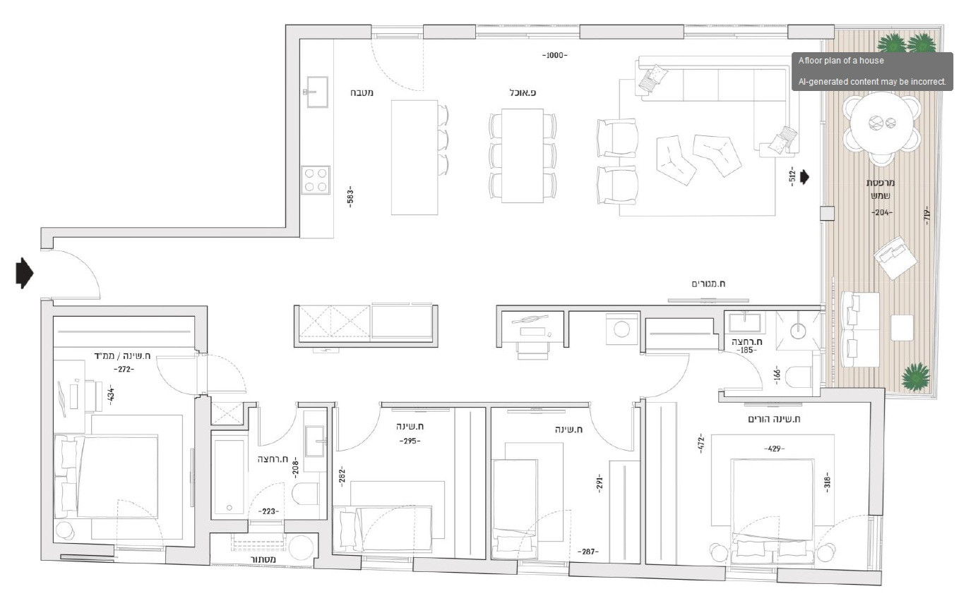 Apartment 5 rooms Tel Aviv Lev Tel-Aviv 828-IBL-88